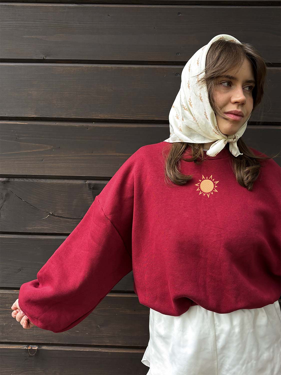Bluza Il Sole burgundy