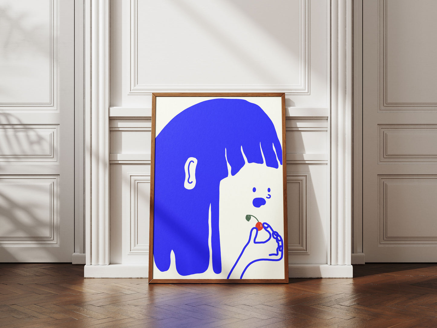 Plakat Dziewczynka z wiśnią