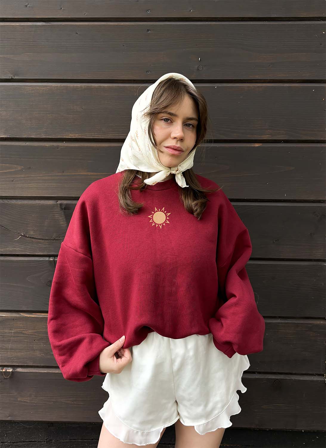 Bluza Il Sole burgundy